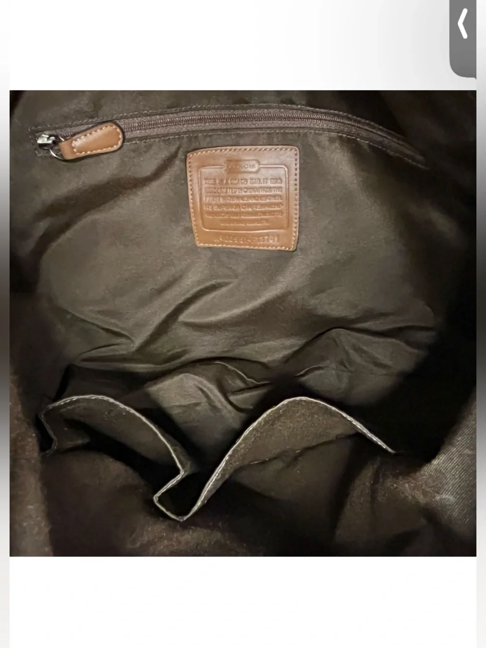 Coach SoHo Brown Leather and Signature Jacquard Shoulder Bag - Picture 6 of 14